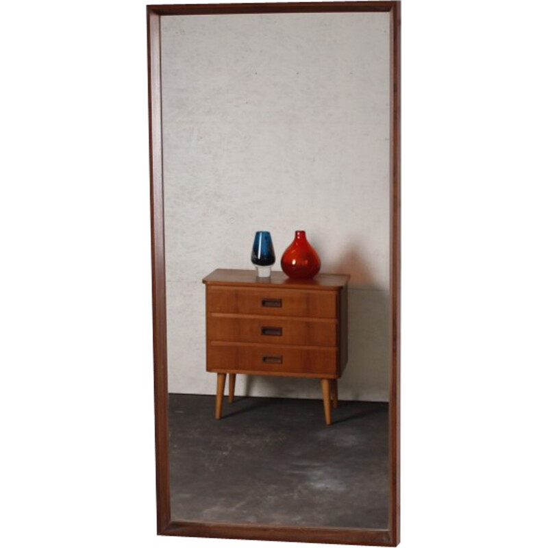 Swedish teak mirror - 1960s