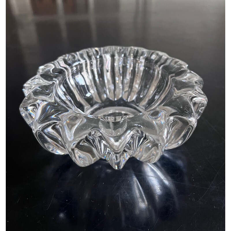 Cenicero de cristal vintage de Pierre D'Avesn, 1950