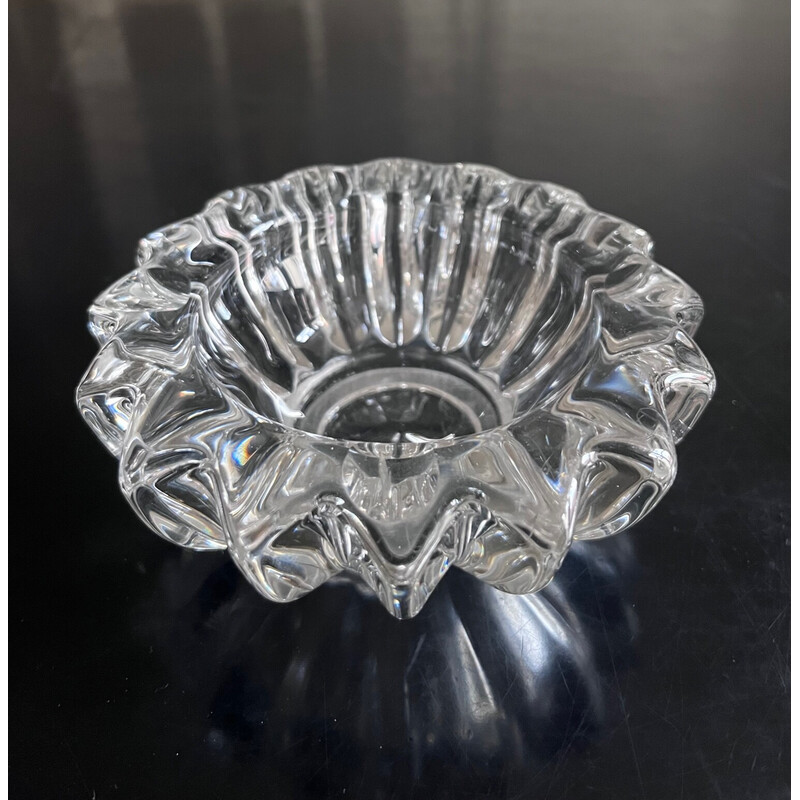 Cenicero de cristal vintage de Pierre D'Avesn, 1950