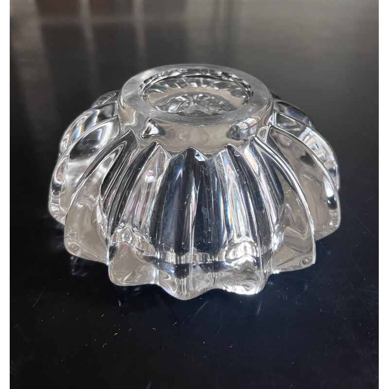 Vintage crystal ashtray by Pierre D'Avesn, 1950s