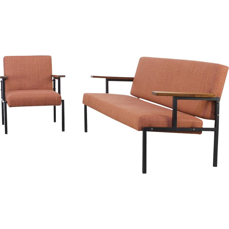 Set of sofa and armchair - 1960s