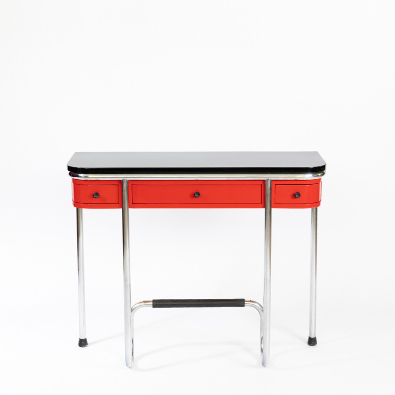 Vintage steel tube console, 1930s