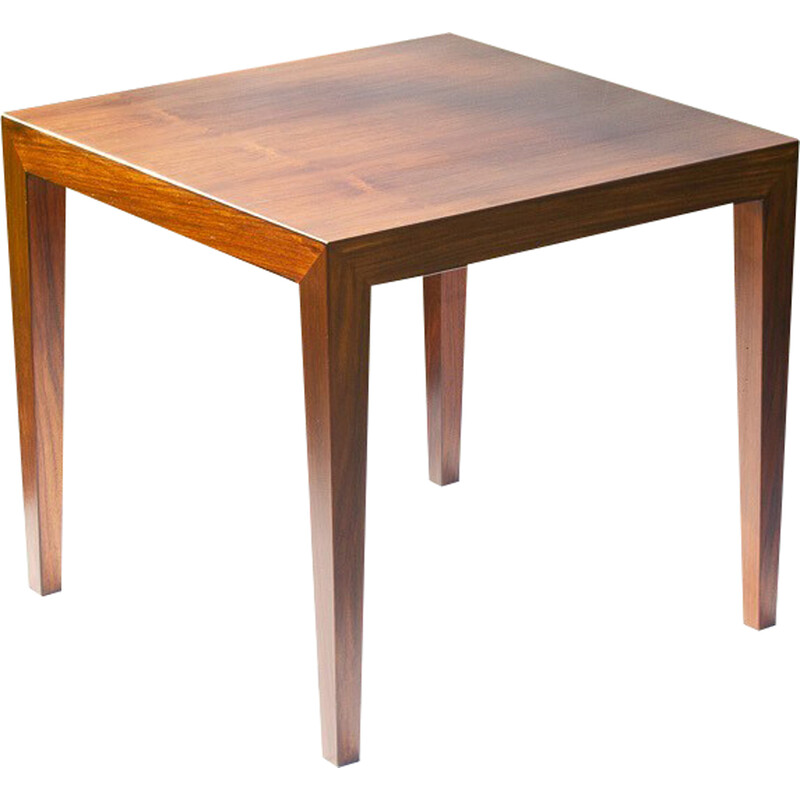 Mesa de café Vintage Rosewood de Severin Hansen para Haslev Møbelsnedkeri, Dinamarca Anos 60