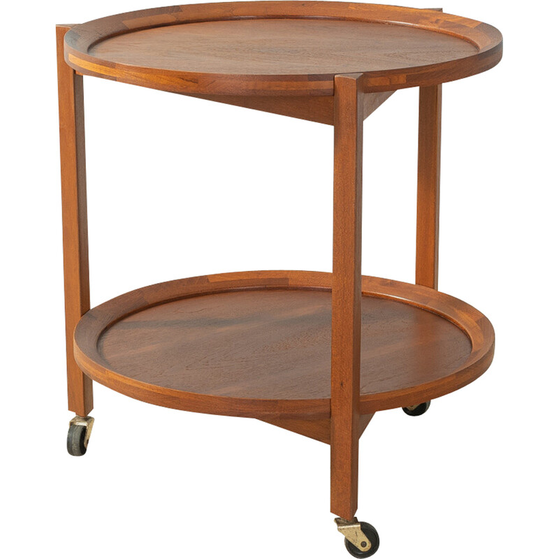 Vintage teak serving trolley for Sika Møbler, Denmark 1960s