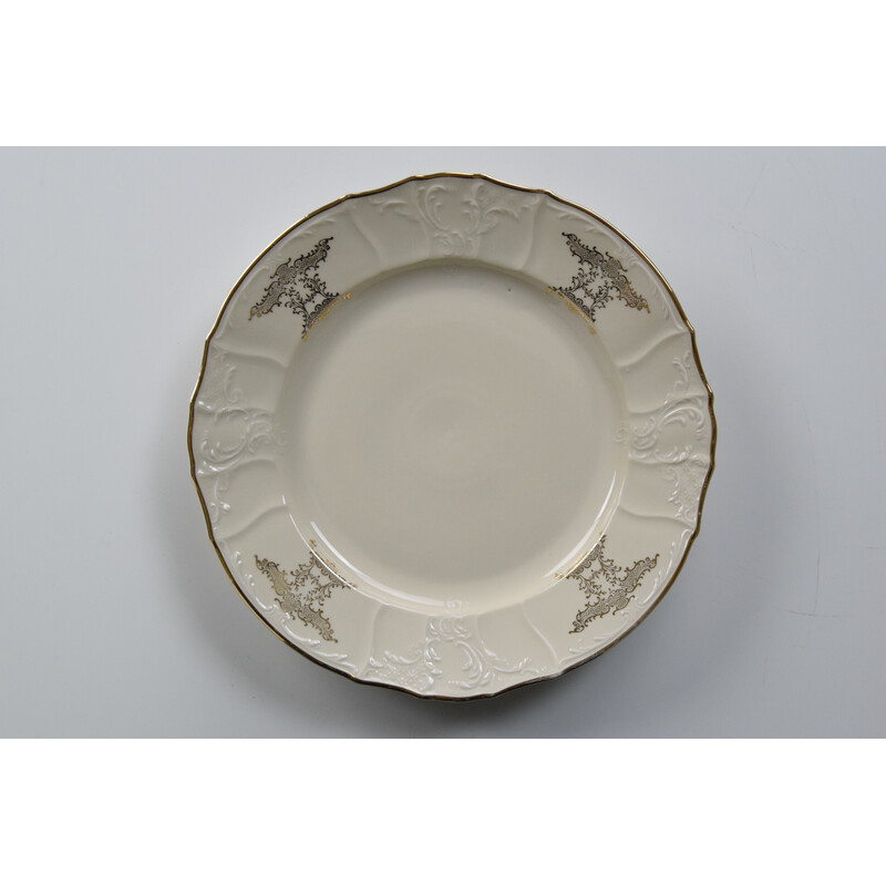 Vintage Bernadotte porcelain serving plate, Czechoslovakia 1960s