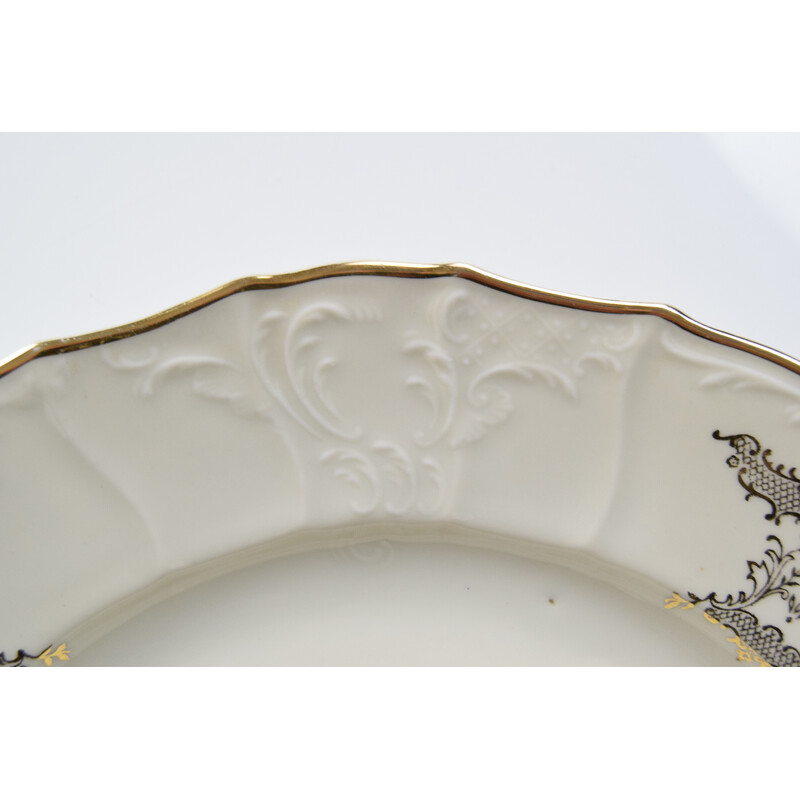 Vintage Bernadotte porcelain serving plate, Czechoslovakia 1960s