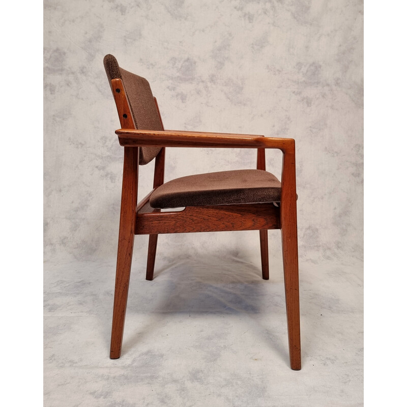 Juego de 6 sillones vintage de teca 196 de Finn Juhl para Francia