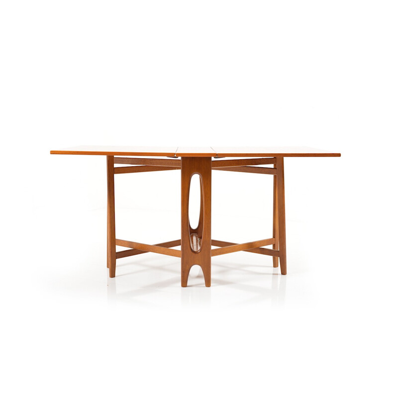 Brown dining table in teak by Bendt Winge - 1950s