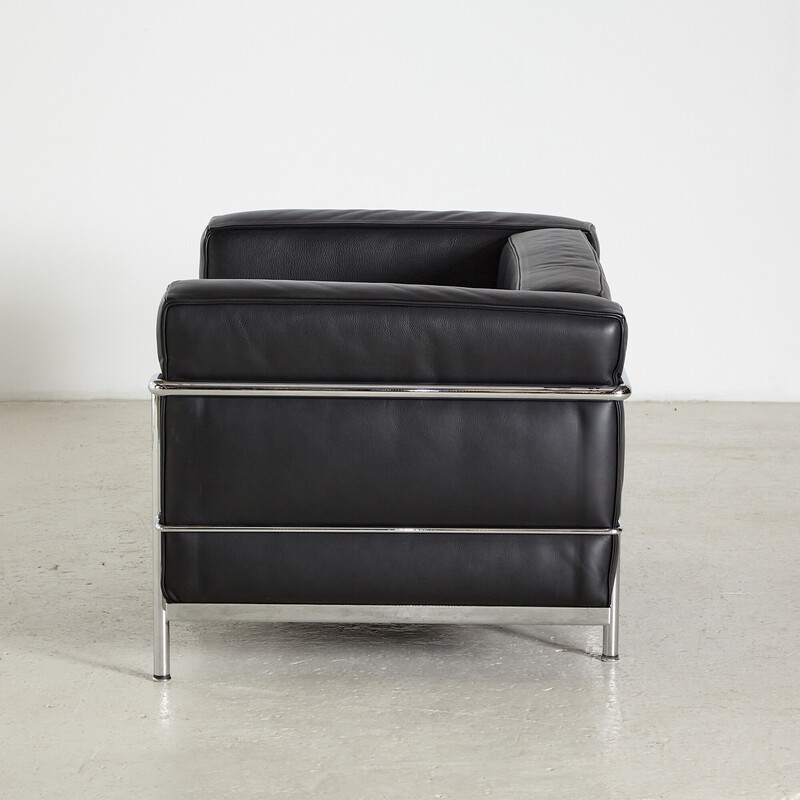 Vintage Lc3 lederen fauteuil van Le Corbusier voor Cassina, 2000