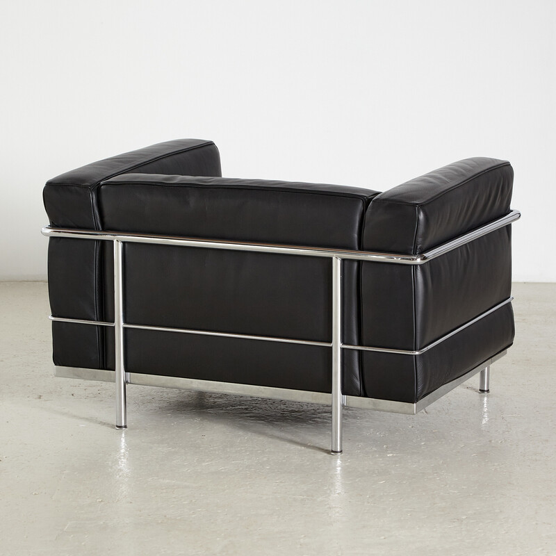 Vintage Lc3 lederen fauteuil van Le Corbusier voor Cassina, 2000
