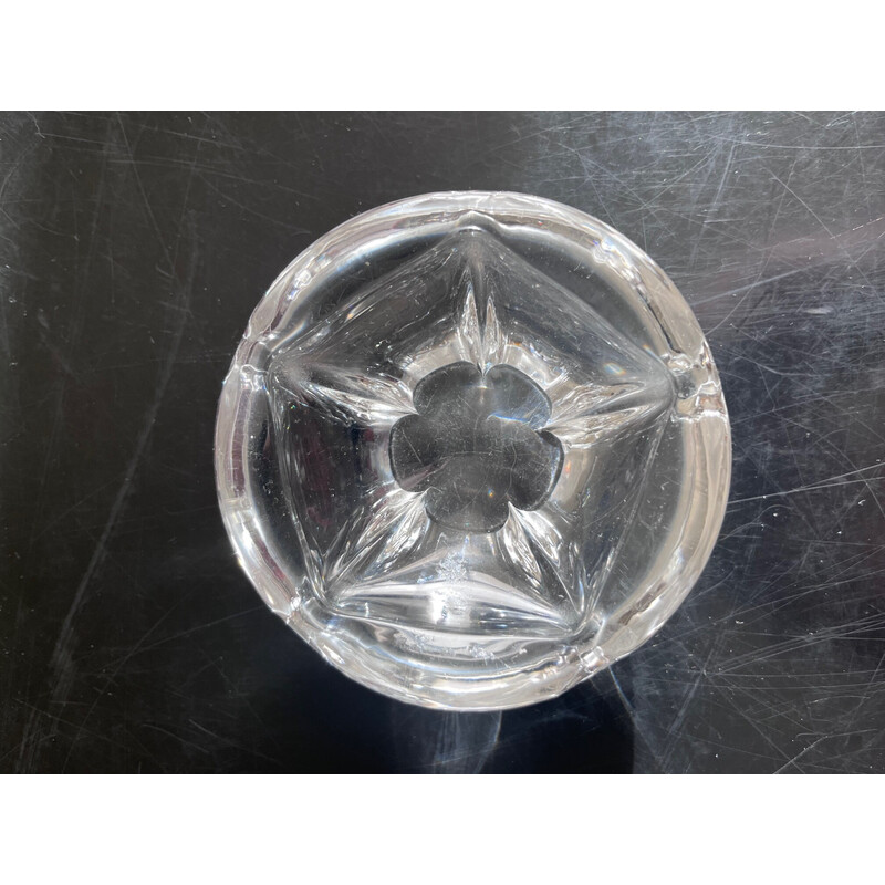 Vintage crystal ashtray for Daum, 1950s