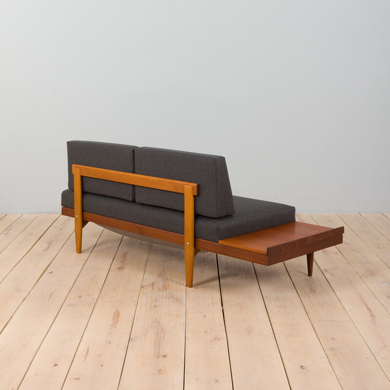 Vintage Swane Teakholz-Tagesbett mit Beistelltisch von Ingmar Relling für Ekornes, 1960er Jahre