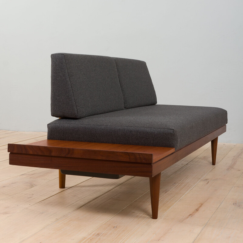 Vintage Swane teak daybed with side table by Ingmar Relling for Ekornes, 1960s