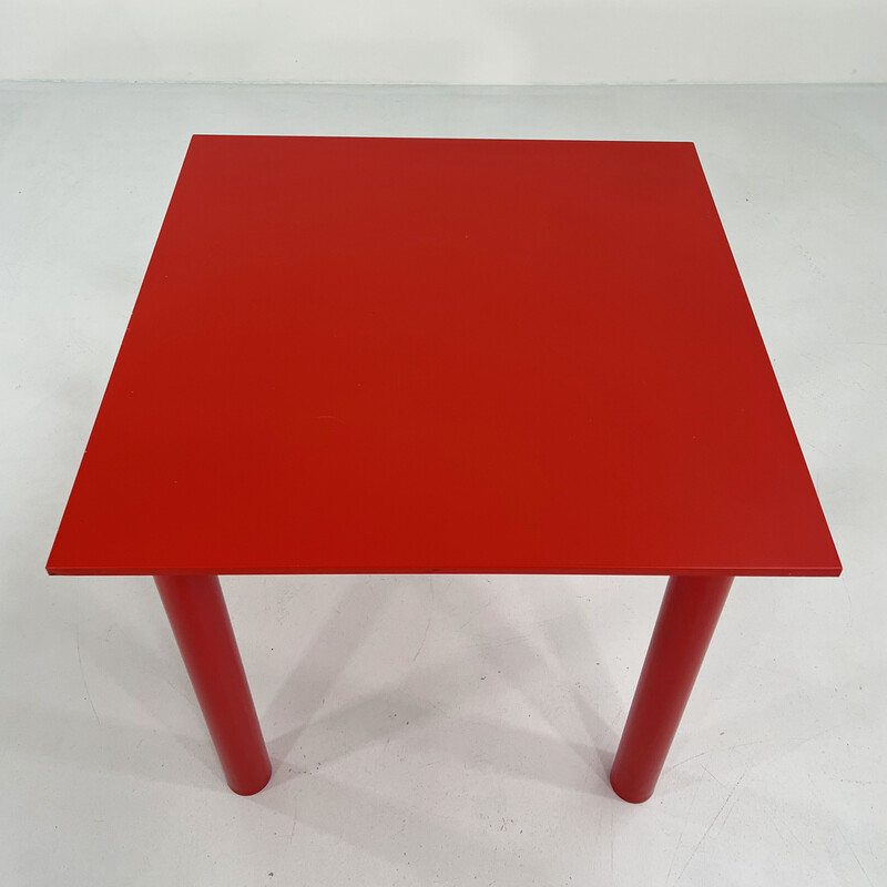 Alter roter Esstisch Modell 4300 von Anna Castelli Ferrieri für Kartell, 1970er Jahre