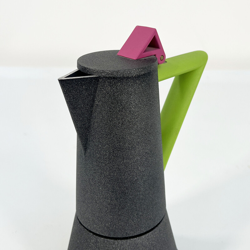 Vintage espresso maker in aluminium by Ettore Sottsass for Lagostina, 1980s