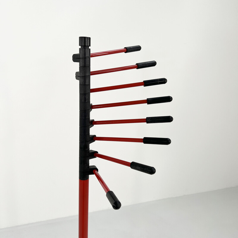 Signa vintage coat rack in metal and plastic by J. de Pas, D. d'Urbino and P. Lomazzi for Artemide, 1970s