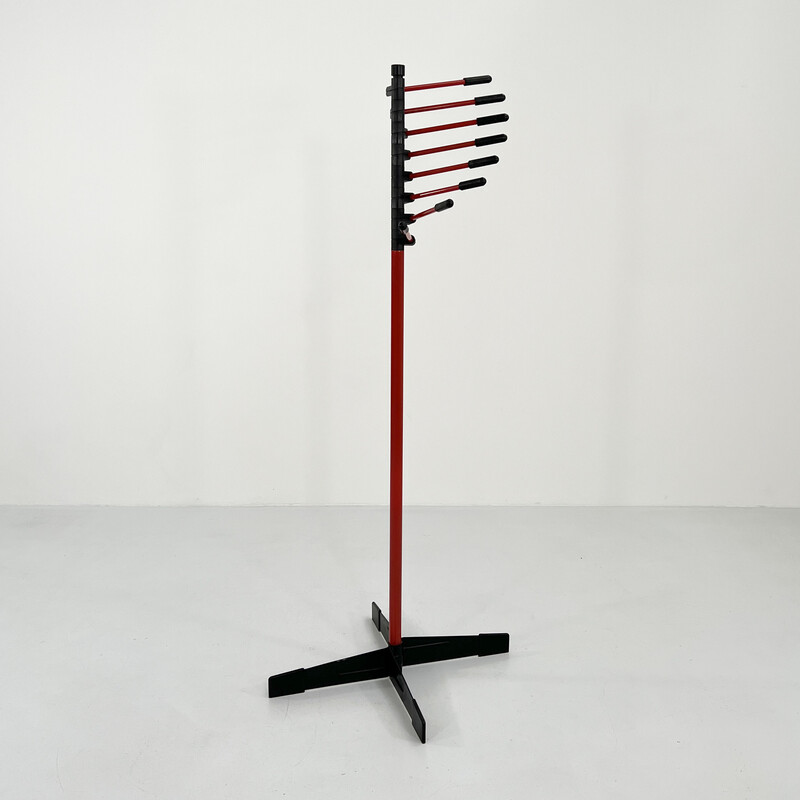 Signa vintage coat rack in metal and plastic by J. de Pas, D. d'Urbino and P. Lomazzi for Artemide, 1970s