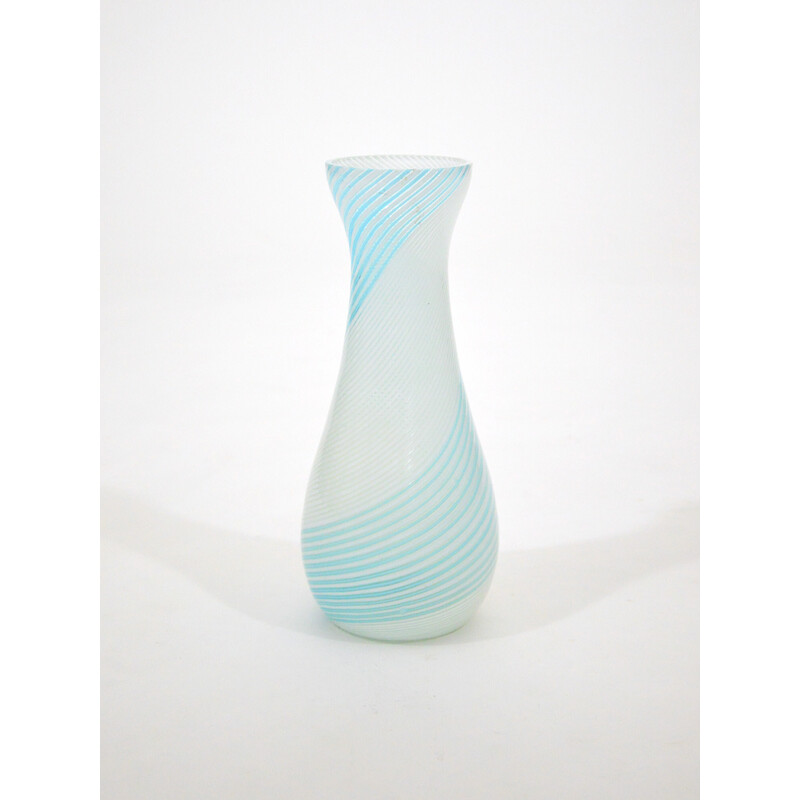 Vintage-Vase 'Mezza Filigrana' aus Muranoglas von Dino Martens für Aureliano Toso
