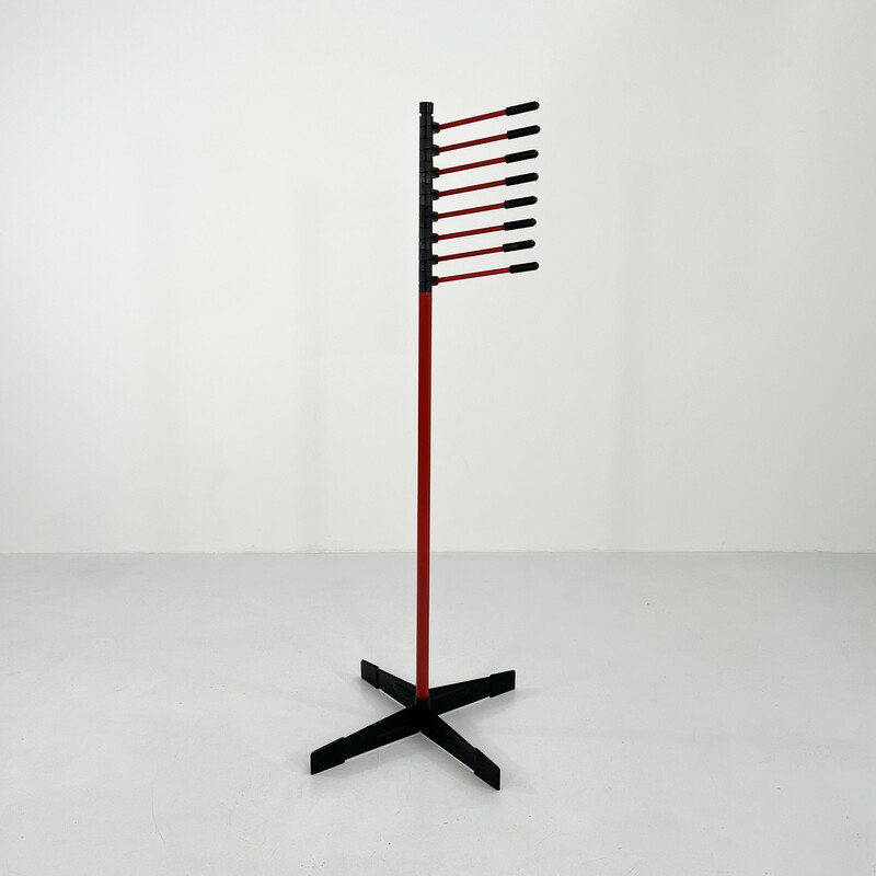 Signa vintage coat rack in metal and plastic by J. de Pas, D. d'Urbino and P. Lomazzi for Artemide, 1970s