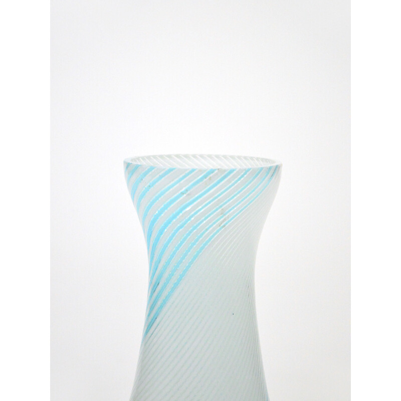 Vintage vase "Mezza Filigrana" in Murano glass by Dino Martens for Aureliano Toso