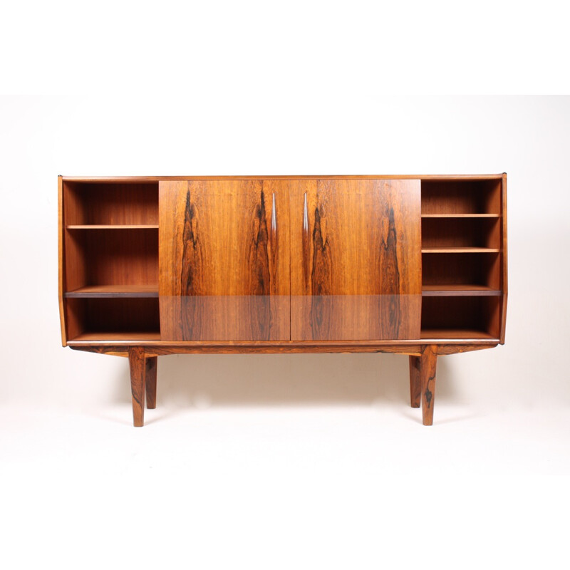 Brown sideboard in rosewood with mini-bar - 1950s