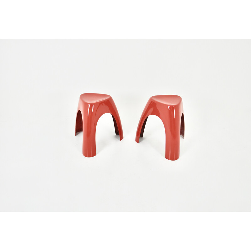 Pair of vintage elephant stools by Sori Yanagi for Puig, 1960