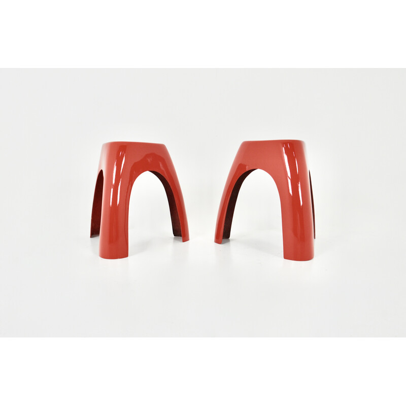 Pair of vintage elephant stools by Sori Yanagi for Puig, 1960