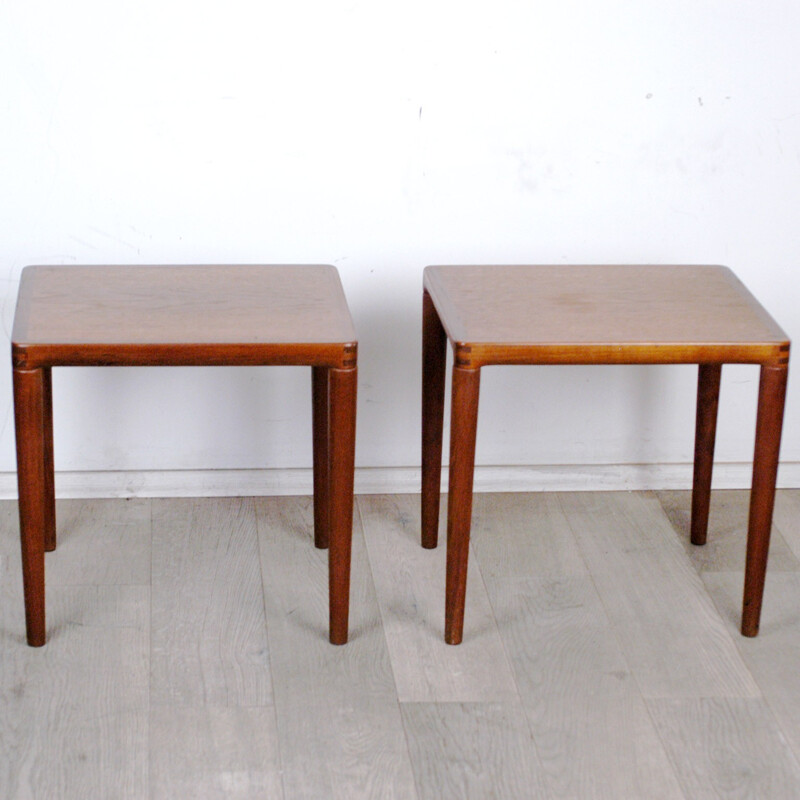 Pair of Bramin teak side tables by H. W. Klein - 1960s