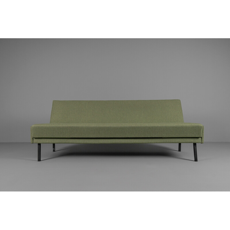Vintage folding sofa bed in green, Germany 1950s