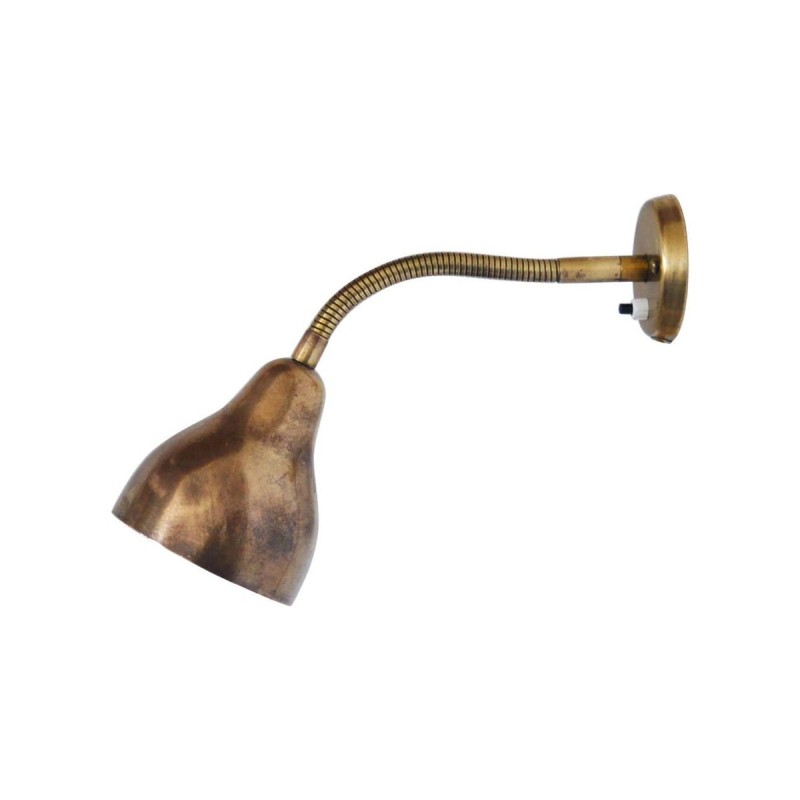 Dänische Wandlampe aus Messing, 1960er Jahre