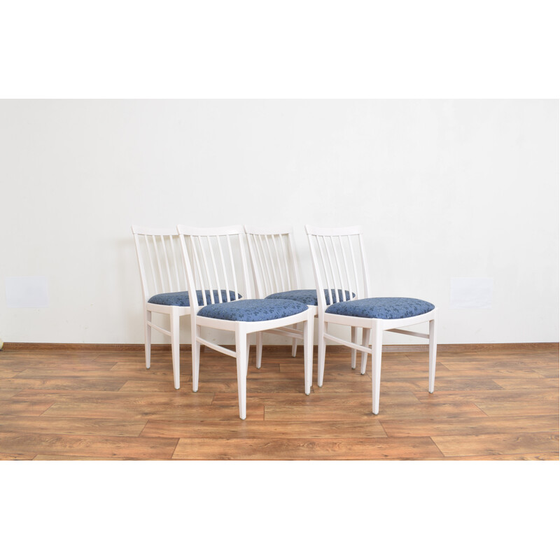 Conjunto de 4 cadeiras de jantar suecas de meados do século de Carl Malmsten para Bodafors, década de 1960