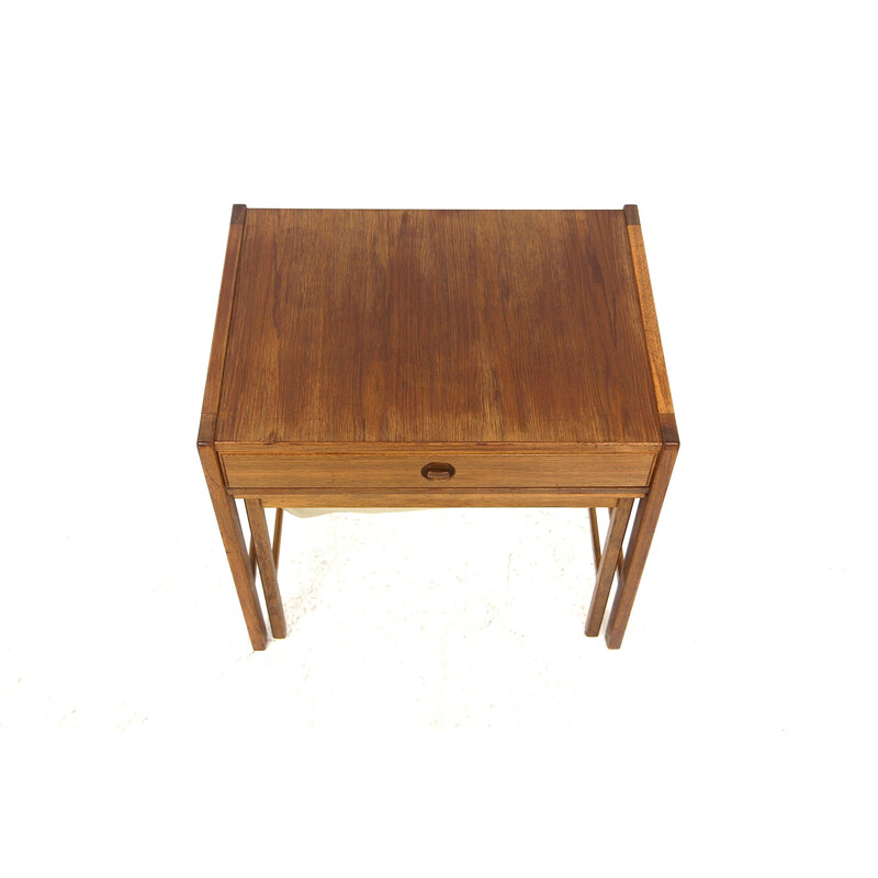 Vintage teak night stand by Tibro, Sweden 1950