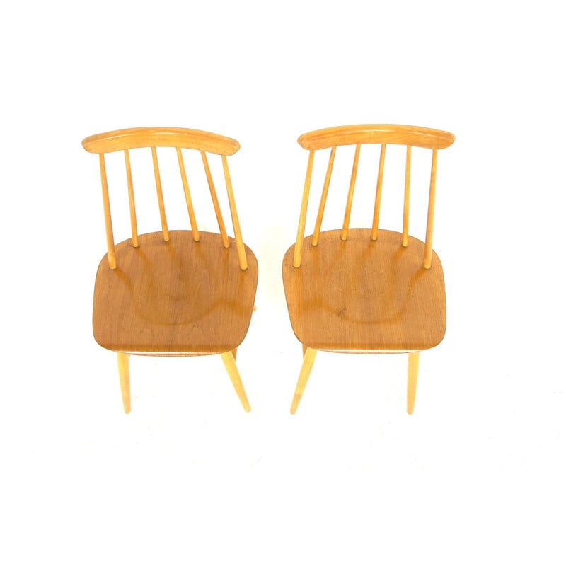 Par de cadeiras "Fanett" vintage de Ilmari Tapiovaara, Suécia 1960