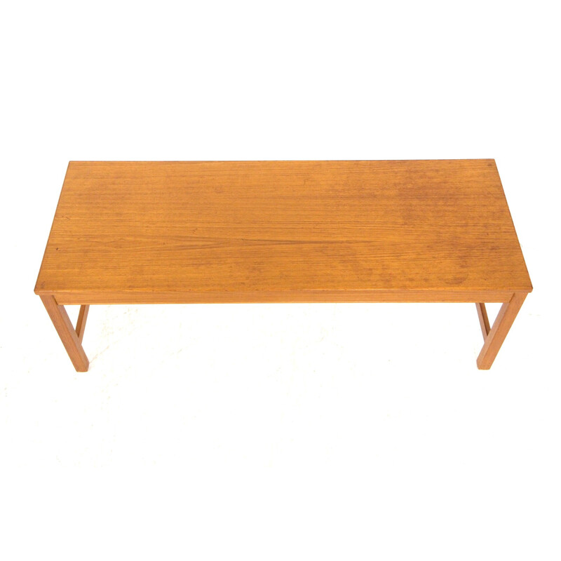 Minimalist vintage teak bench, Sweden 1960