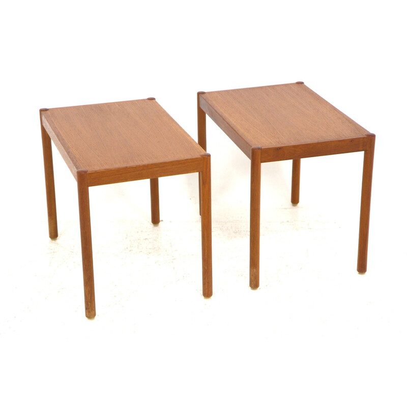 Pair of vintage teak night stands, Sweden 1960