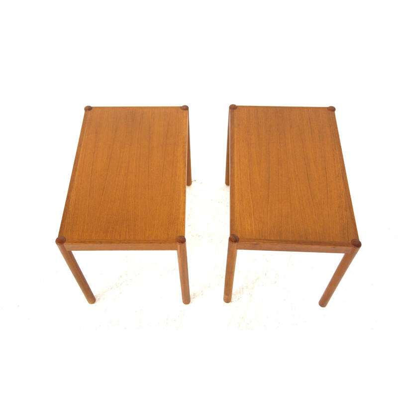 Pair of vintage teak night stands, Sweden 1960