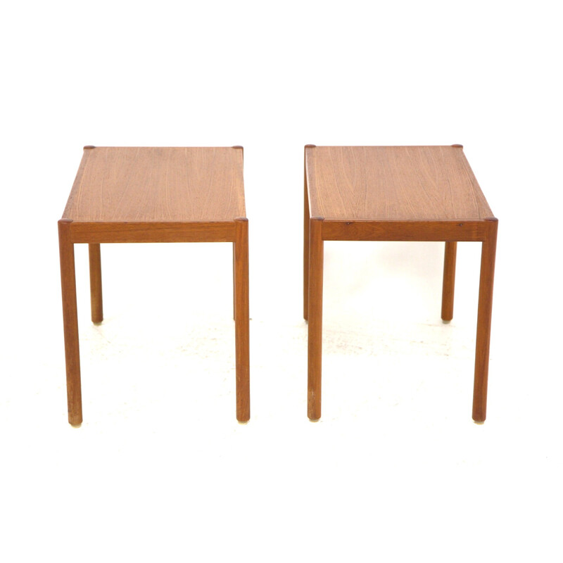 Pair of vintage teak night stands, Sweden 1960