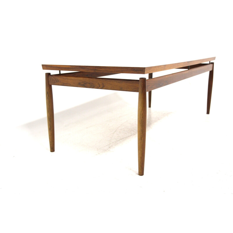 Vintage rosewood coffee table by Grete Jalk for France & Søn, Denmark 1960s