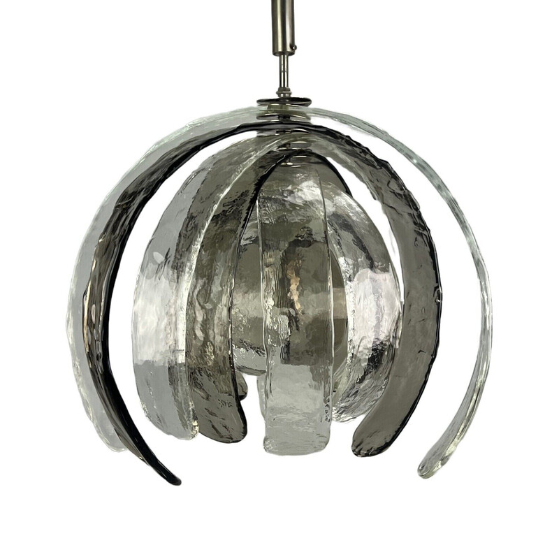 Lampada a sospensione vintage "Artichoke" di Carlo Nason per Mazzega, 1960-1970