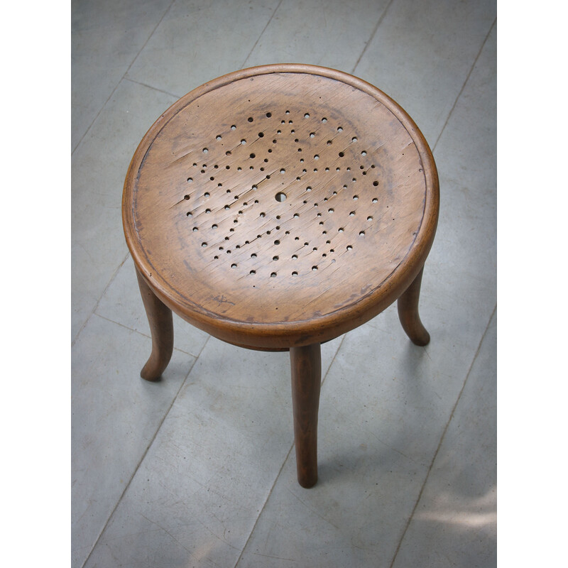 Vintage bentwood star piano stool