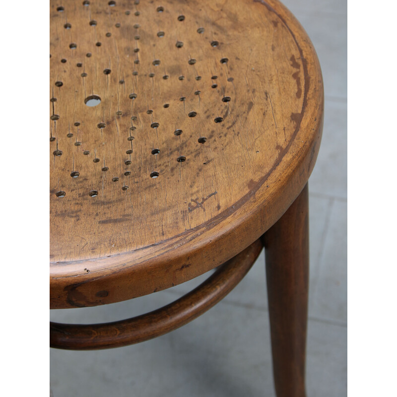 Vintage bentwood star piano stool