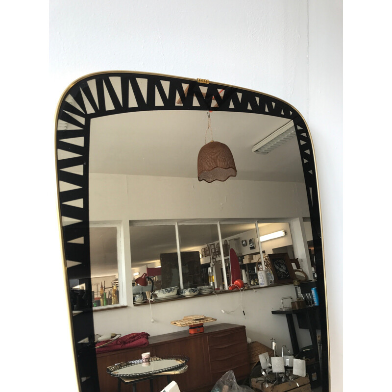 Miroir en laiton vintage - 1960