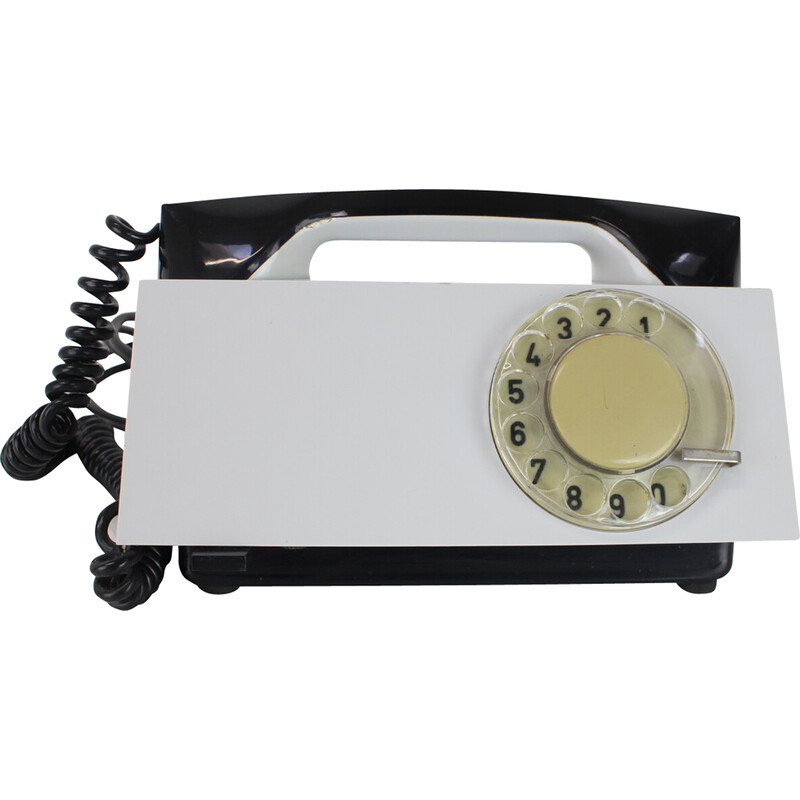 Funktionelles Vintage-Telefon T65H für Tesla, Tschechoslowakei 1968