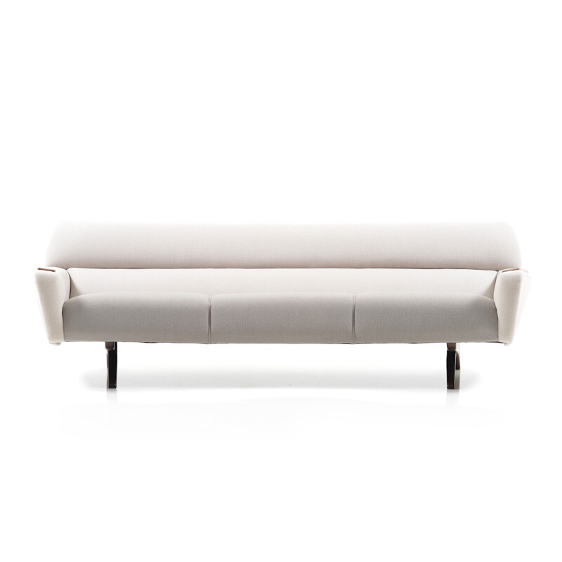 Grey Banana-shaped 3-seater sofa Leif Hansen - 1960s