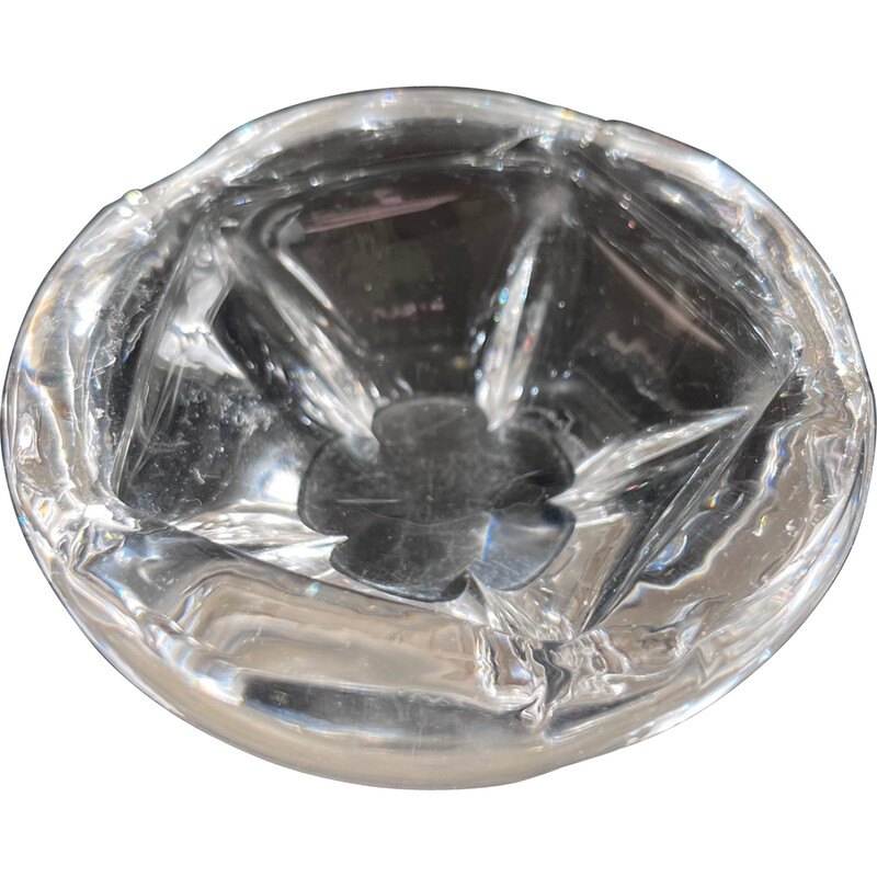 Vintage crystal ashtray for Daum, 1950s