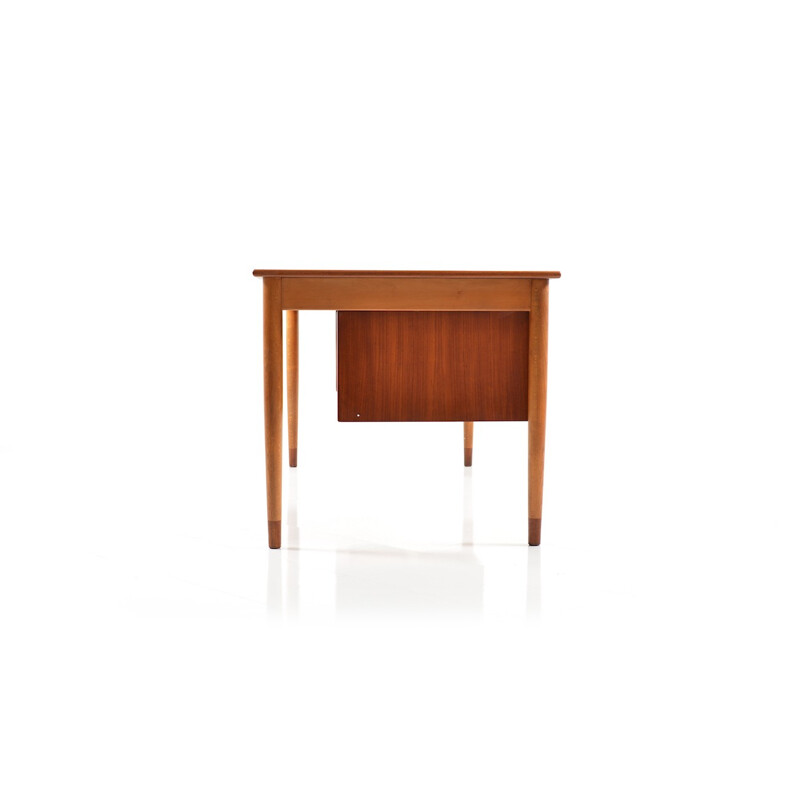 Børge Mogensen Teak and Beech Desk for Søborg Møbelfabrik - 1950s