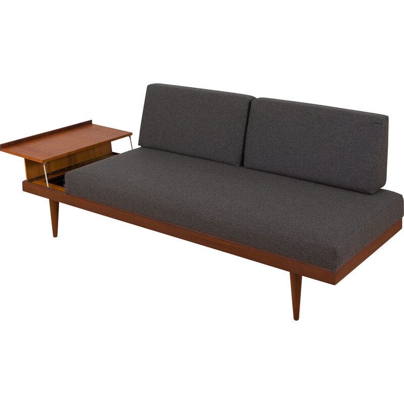 Vintage Swane teak daybed with side table by Ingmar Relling for Ekornes, 1960s