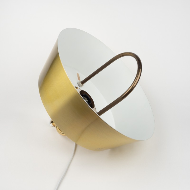 Vintage Hercules pendant lamp in brass by Jo Hammerborg for Fog og Morup, Denmark 1970s