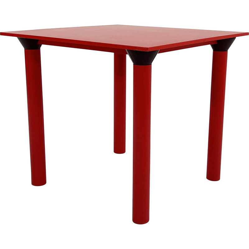 Mesa de jantar vermelha Vintage modelo 4300 de Anna Castelli Ferrieri para Kartell, 1970s