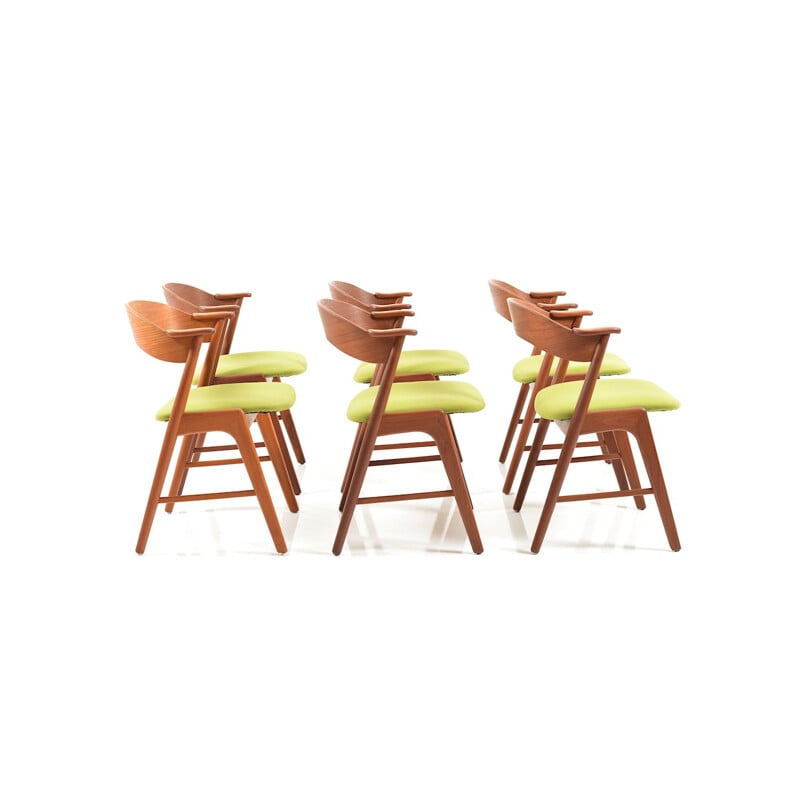 Set of 6 Kai Kristiansen Teak Dining Chairs for Korup Stolefabrik - 1960s